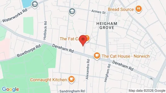 Apartments for rent i Norwich - Norfolk - kort over placeringen