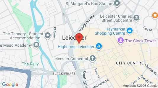 Apartments for rent i Leicester - Leicestershire - kort over placeringen