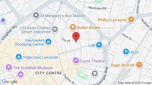 Apartments for rent i Leicester - Leicestershire - kort over placeringen