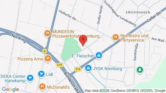 Apartments for rent i Nienburg/Weser - kort over placeringen