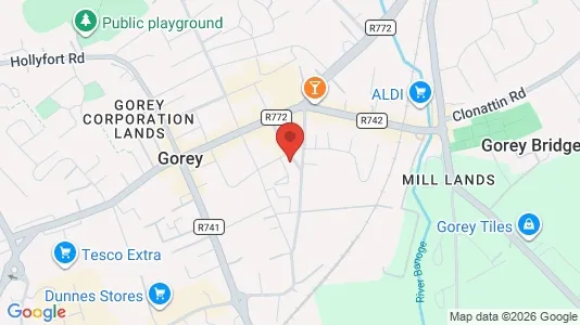 Apartments for rent i Gorey - kort over placeringen