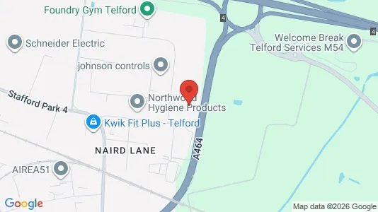 Apartments for rent i Telford - Shropshire - kort over placeringen