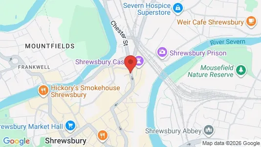 Apartments for rent i Shrewsbury - Shropshire - kort over placeringen