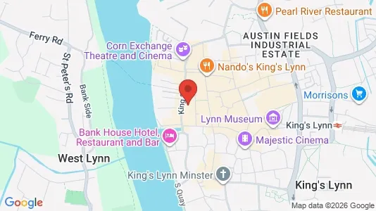Apartments for rent i King's Lynn - Norfolk - kort over placeringen