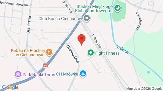 Apartments for rent i Ciechanowski - kort over placeringen