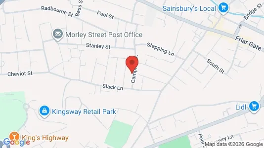 Apartments for rent i Derby - Derbyshire - kort over placeringen