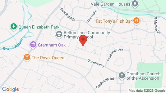 Apartments for rent i Grantham - Lincolnshire - kort over placeringen