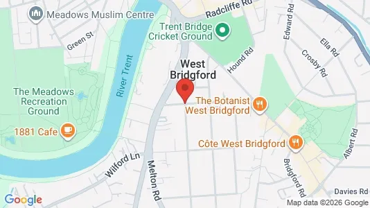 Apartments for rent i Nottingham - Nottinghamshire - kort over placeringen