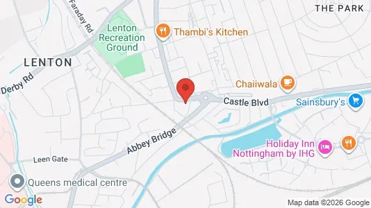 Apartments for rent i Nottingham - Nottinghamshire - kort over placeringen