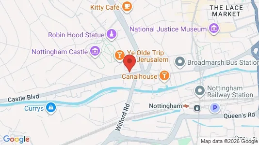 Apartments for rent i Nottingham - Nottinghamshire - kort over placeringen