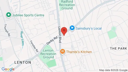 Apartments for rent i Nottingham - Nottinghamshire - kort over placeringen