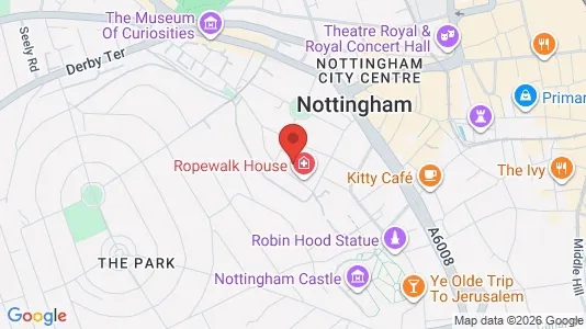 Apartments for rent i Nottingham - Nottinghamshire - kort over placeringen