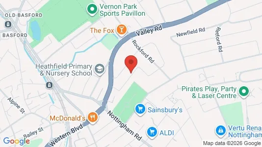 Apartments for rent i Nottingham - Nottinghamshire - kort over placeringen