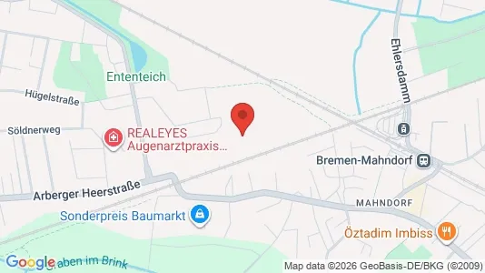 Apartments for rent i Bremen - kort over placeringen