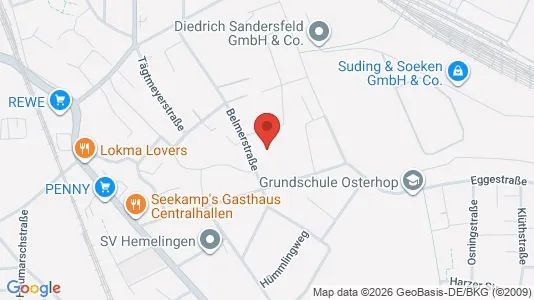 Apartments for rent i Bremen - kort over placeringen