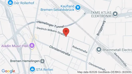 Apartments for rent i Bremen - kort over placeringen