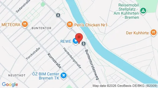 Apartments for rent i Bremen - kort over placeringen