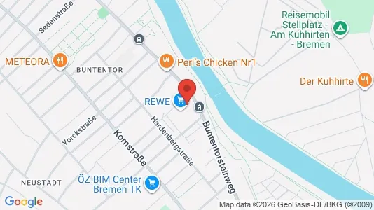 Apartments for rent i Bremen - kort over placeringen