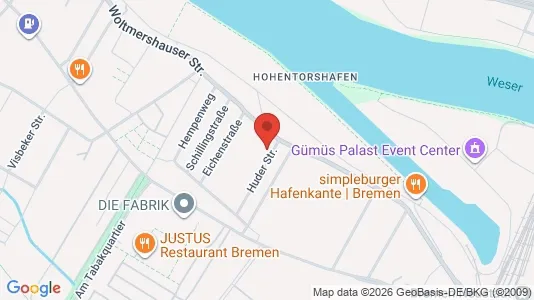 Apartments for rent i Bremen - kort over placeringen
