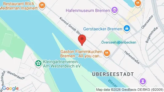 Apartments for rent i Bremen - kort over placeringen