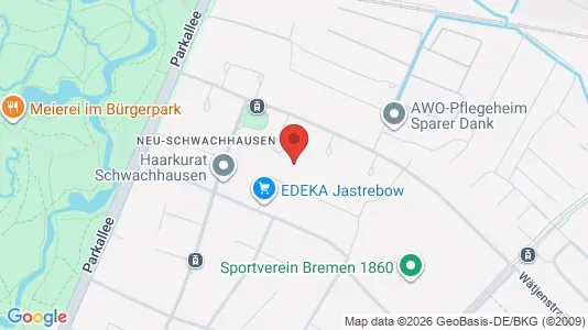 Apartments for rent i Bremen - kort over placeringen