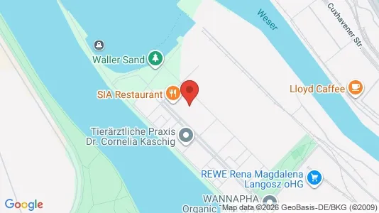 Apartments for rent i Bremen - kort over placeringen