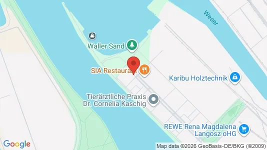 Apartments for rent i Bremen - kort over placeringen