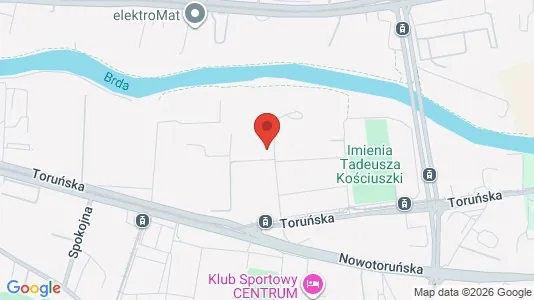 Apartments for rent i Bydgoszcz - kort over placeringen