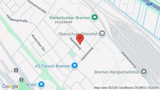 Apartments for rent i Bremen - kort over placeringen