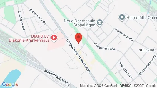 Apartments for rent i Bremen - kort over placeringen