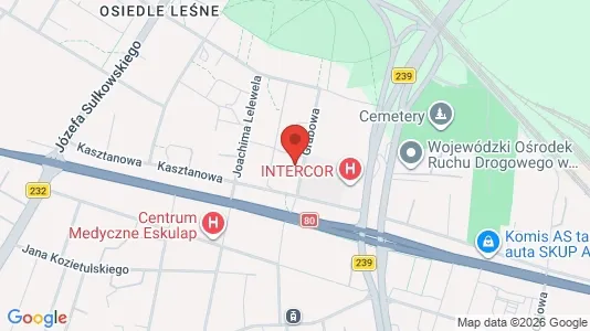 Rooms for rent i Bydgoszcz - kort over placeringen