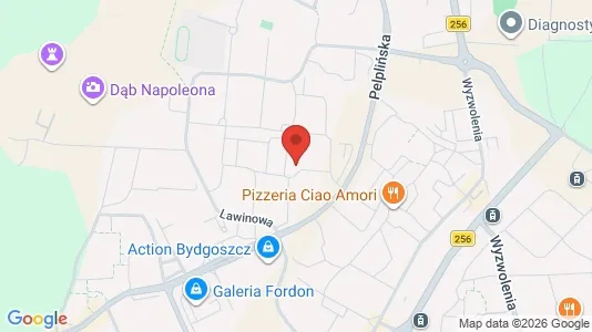 Apartments for rent i Bydgoszcz - kort over placeringen