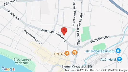 Apartments for rent i Bremen - kort over placeringen
