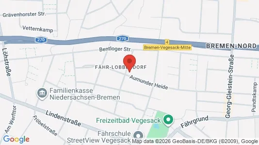 Apartments for rent i Bremen - kort over placeringen