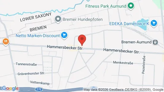 Apartments for rent i Bremen - kort over placeringen