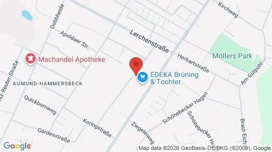 Apartments for rent i Bremen - kort over placeringen