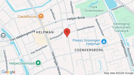 Apartments for rent i Groningen - kort over placeringen