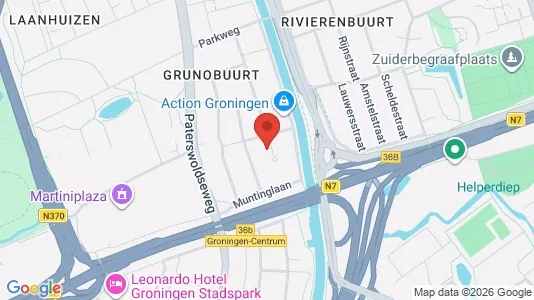 Apartments for rent i Groningen - kort over placeringen