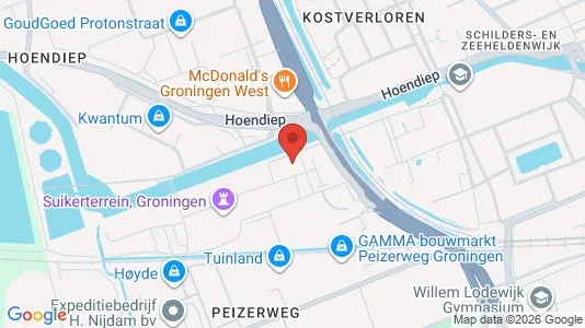 Apartments for rent i Groningen - kort over placeringen