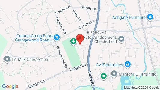 Apartments for rent i Chesterfield - Derbyshire - kort over placeringen