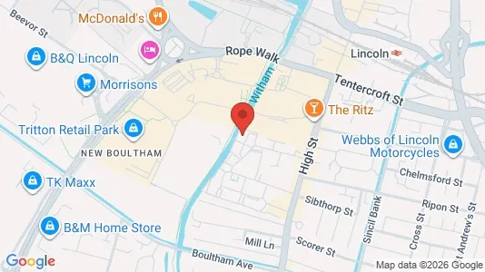Apartments for rent i Lincoln - Lincolnshire - kort over placeringen