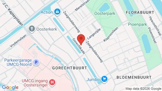 Apartments for rent i Groningen - kort over placeringen