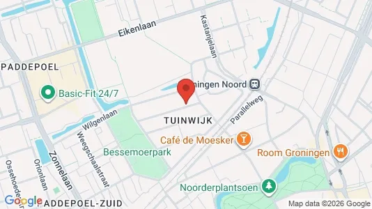 Apartments for rent i Groningen - kort over placeringen