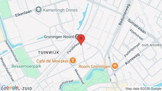 Apartments for rent i Groningen - kort over placeringen
