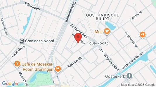 Apartments for rent i Groningen - kort over placeringen