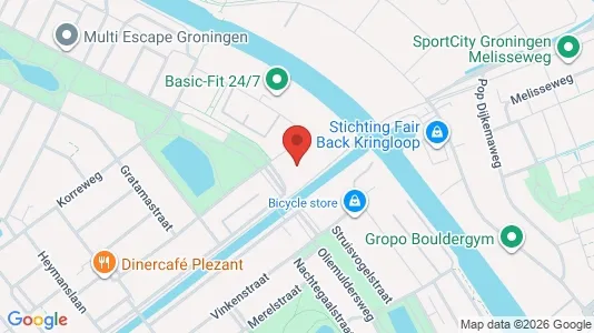 Apartments for rent i Groningen - kort over placeringen