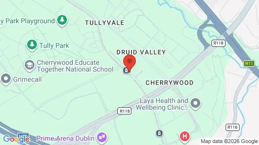 Apartments for rent i Dublin 18 - kort over placeringen