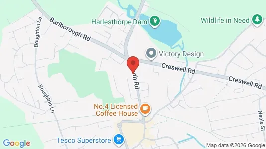 Apartments for rent i Chesterfield - Derbyshire - kort over placeringen