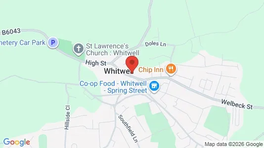 Apartments for rent i Worksop - Nottinghamshire - kort over placeringen