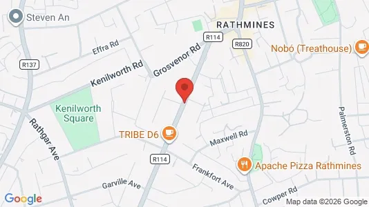 Apartments for rent i Dublin 6 - kort over placeringen